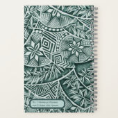 ハワイアンタパ&ホヌノート ノートブック (裏面)