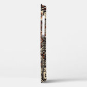 ハワイアンタパ：部族パッチワーク Case-Mate iPhoneケース (裏面 / 左)