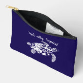 ハワイアンタートルフィッシャーマンコアダークブルー アクセサリーポーチ (見開き)