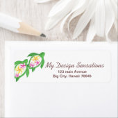 ハワイアンタートルホンウ住所 シール (インサイチュ)