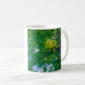 ハワイアンタートルマグ自然アート美しい コーヒーマグカップ (正面右)