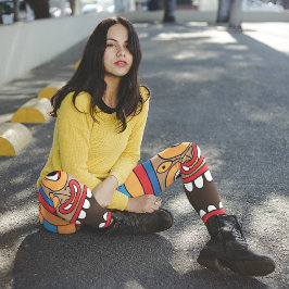 ハワイアンティキカプリレギンス カプリレギンス