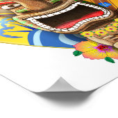 ハワイアンティキサーフィン ポスター (角)