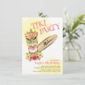 ハワイアンティキパーティの招待状 招待状 (スタンド正面)