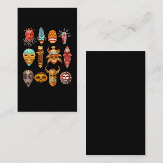 ハワイアンティキマスクトテムズハワイ 名刺 (正面/裏面)