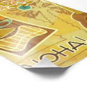 ハワイアンティキマスク フォトプリント            (角)