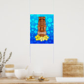 ハワイアンティキマスク ポスター (キッチン)