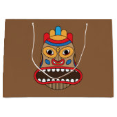 ハワイアンティキマスク ラージペーパーバッグ (正面)