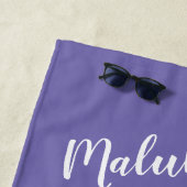 ハワイアンテーマ ピース ラブ フラワー ピース ビーチタオル (インサイチュ)