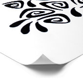 ハワイアントライバルタロガーデン熱帯ポスター ポスター (角)