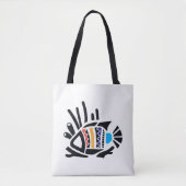 ハワイアントリガーフィッシュイントロピカルカラーズトートバッグ トートバッグ (正面)