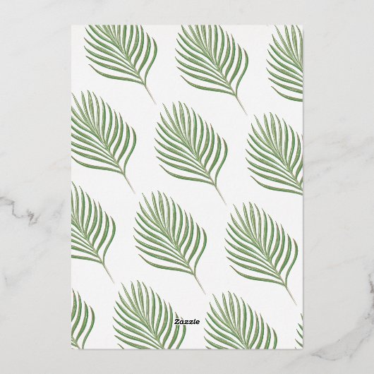 ハワイアントロピカルアイランドハイビスカス 箔シーズンカード (裏面)