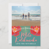 ハワイアントロピカルアイランドホリデーハイビスカスパーム シーズンカード (正面)