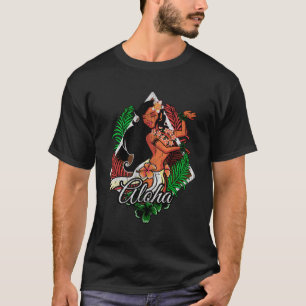 ハワイアントロピカルアイランドルアウ（ハワイ式宴会）ピー Tシャツ