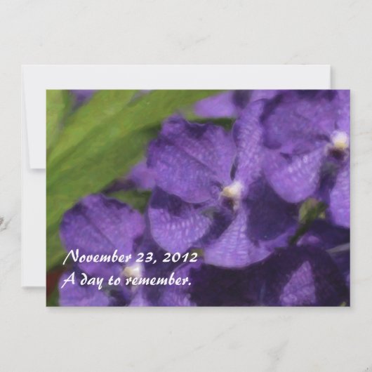 ハワイアントロピカルオーキッド招待状 招待状 (正面)