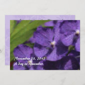 ハワイアントロピカルオーキッド招待状 招待状 (正面/裏面)