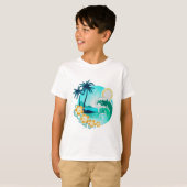 ハワイアントロピカルサーフアート Tシャツ (正面フル)