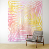 ハワイアントロピカルパーム葉パーティー背景 タペストリー (インサイチュ)