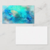 ハワイアントロピカルフィッシュ水彩-パロトフィッシュ 名刺 (正面/裏面)