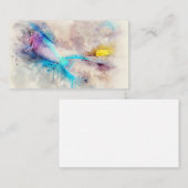 ハワイアントロピカルフィッシュ水彩-パロトフィッシュ 名刺 (正面/裏面)