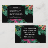 ハワイアントロピカルフラワーズプロフェッショナルエグゼクティブ 名刺 (正面/裏面)