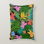 ハワイアントロピカルフローラパーム葉ズ アクセントクッション (正面(垂直))