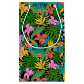 ハワイアントロピカルフローラパーム葉ズ スモールペーパーバッグ (裏面)