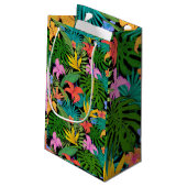 ハワイアントロピカルフローラパーム葉ズ スモールペーパーバッグ (裏面アングル)