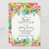 ハワイアントロピカルブライダルシャワー招待 招待状 (正面/裏面)