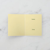 ハワイアントロピカルルアウ（ハワイ式宴会）パーティーサンキューノートカード サンキューカード (内部)