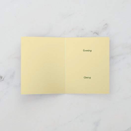 ハワイアントロピカルルアウ（ハワイ式宴会）パーティーサンキューノートカード サンキューカード (内部)