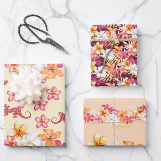 ハワイアントロピックス2ラッピング紙 ラッピングペーパーシート (正面)