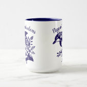 ハワイアンドルフィンフリプピンの素晴らしい マグカップ (中央)