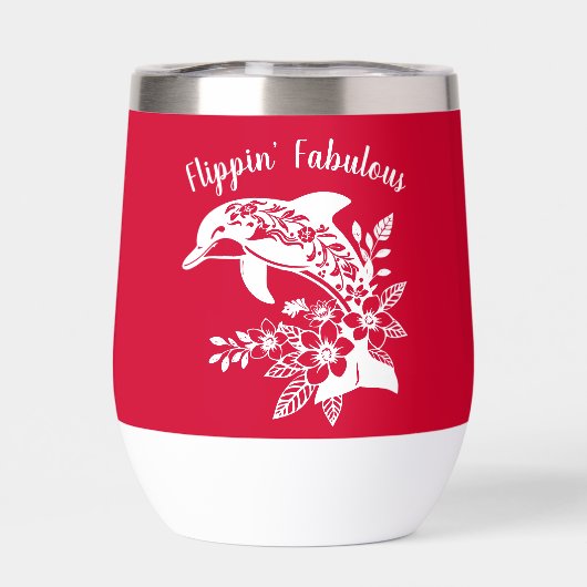 ハワイアンドルフィン – フリッピン'素晴らしいさくらんぼレッド (背面)