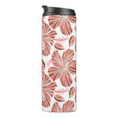 ハワイアンハイビスカスの花：茶色の熱帯スタイル。 タンブラー (回転右)