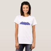ハワイアンハイビスカスの花 青 Tシャツ (正面フル)