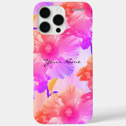 ハワイアンハイビスカスの花 - HAMbyWG Case-Mate iPhoneケース (裏面)