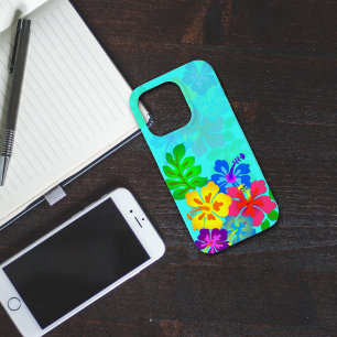 ハワイアンハイビスカスアクアブルーサムスンS7 Case-Mate iPhone 14 PROケース