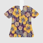 ハワイアンハイビスカスイエローオーナメント オーナメント (正面)