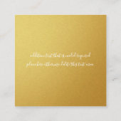 ハワイアンハイビスカスウェディングRSVPカード エンクロージャーカード (裏面)