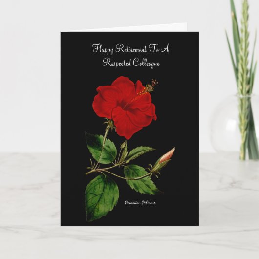 ハワイアンハイビスカスバイピエールジョセフレドゥテ カード (正面)