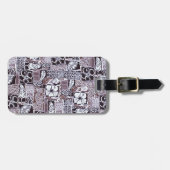 ハワイアンハイビスカスバーククロス ラゲッジタグ (正面横)