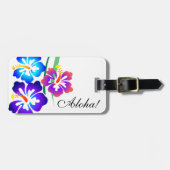 ハワイアンハイビスカスフラワーズアロハ ラゲッジタグ (正面横)