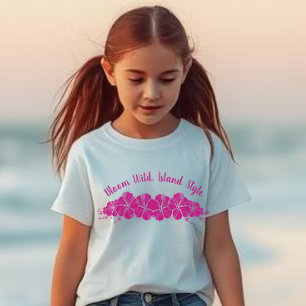 ハワイアンハイビスカスフラワーズ – 開花ワイルドアイランドスタイル Tシャツ