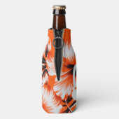 ハワイアンハイビスカスフラワーバックグラウンド ボトルクーラー (ボトル裏面)