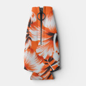 ハワイアンハイビスカスフラワーバックグラウンド ボトルクーラー (裏面)