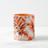 ハワイアンハイビスカスフラワーバックグラウンド マグカップ (中央)