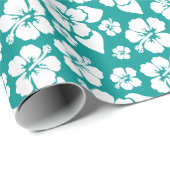 ハワイアンハイビスカスフラワーパターン ラッピングペーパー (ロールコーナー)