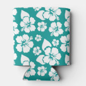 ハワイアンハイビスカスフラワーパターン 缶クーラー (裏面)