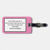 ハワイアンハイビスカスフラワーラグゲラベル ラゲッジタグ (裏面横)